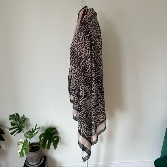 Solid & Striped Pareo Leopard Print Polyester Wrap Coverup Sarong Scarf NWT OS - Picture 6 of 12